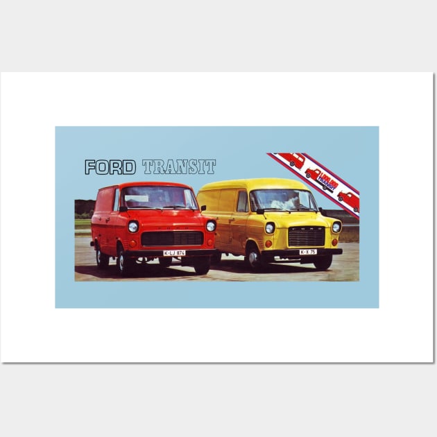 1970 FORD TRANSIT VAN - ad Wall Art by Throwback Motors